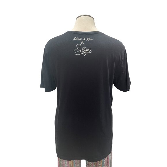 Metal Clothing Co Skull & Rose Graphic T XXL Festival Skater Goth Rock Concert - Picture 8 of 8